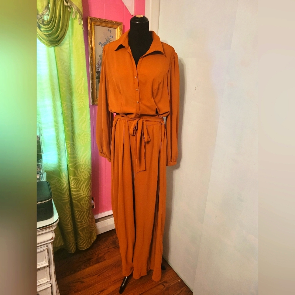 Rust colored jumpsuit